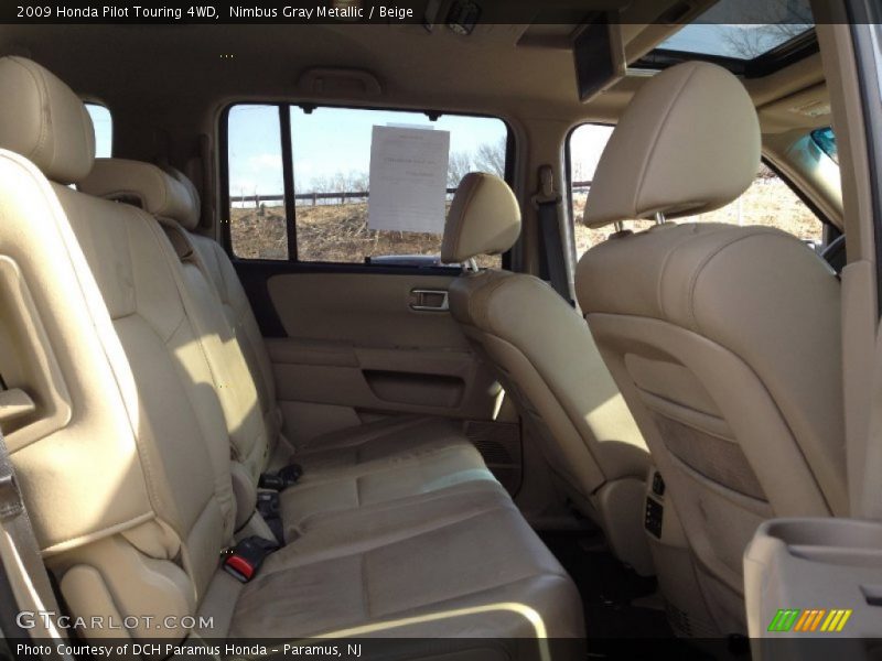 Nimbus Gray Metallic / Beige 2009 Honda Pilot Touring 4WD