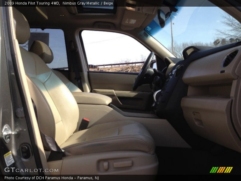 Nimbus Gray Metallic / Beige 2009 Honda Pilot Touring 4WD
