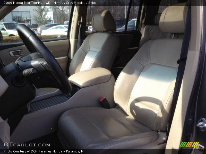 Nimbus Gray Metallic / Beige 2009 Honda Pilot Touring 4WD