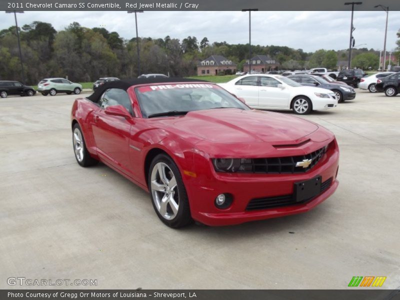 Red Jewel Metallic / Gray 2011 Chevrolet Camaro SS Convertible