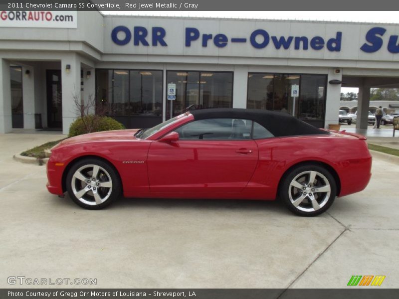 Red Jewel Metallic / Gray 2011 Chevrolet Camaro SS Convertible