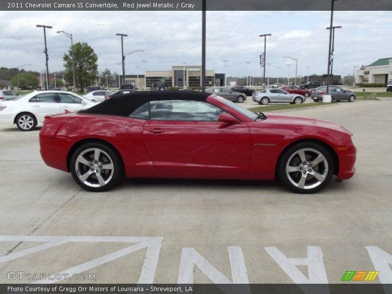 Red Jewel Metallic / Gray 2011 Chevrolet Camaro SS Convertible