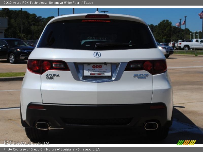 Bellanova White Pearl / Taupe 2012 Acura RDX Technology