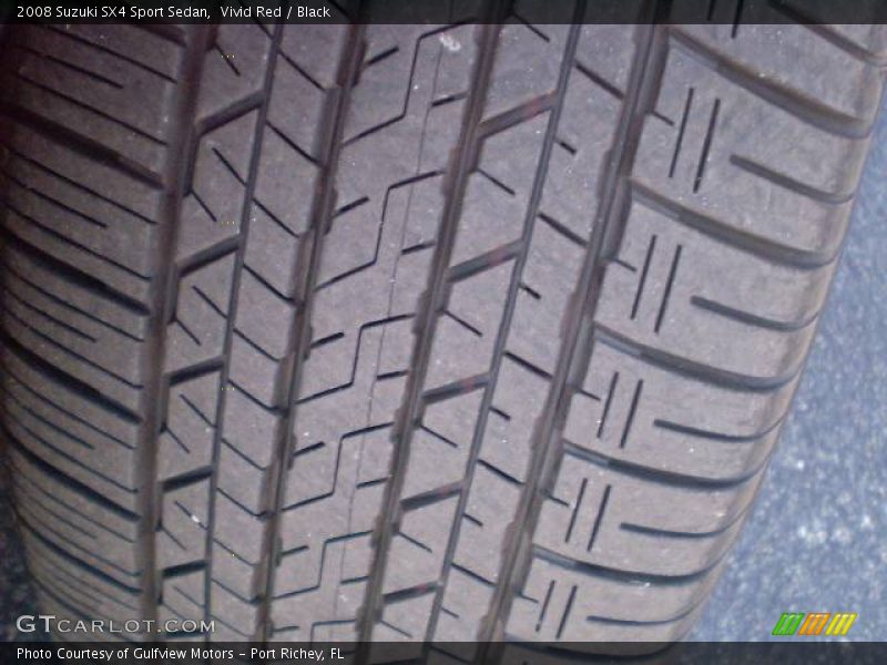 Vivid Red / Black 2008 Suzuki SX4 Sport Sedan