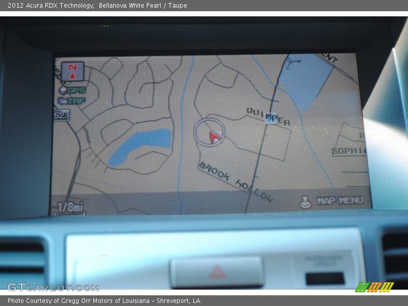 Navigation of 2012 RDX Technology