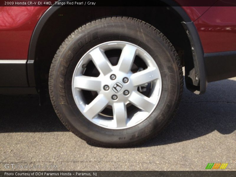 Tango Red Pearl / Gray 2009 Honda CR-V EX 4WD
