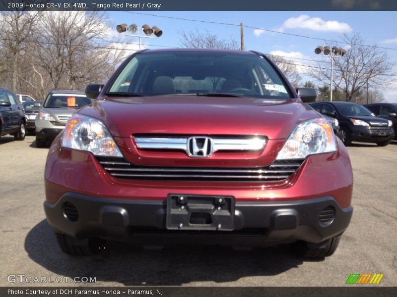 Tango Red Pearl / Gray 2009 Honda CR-V EX 4WD