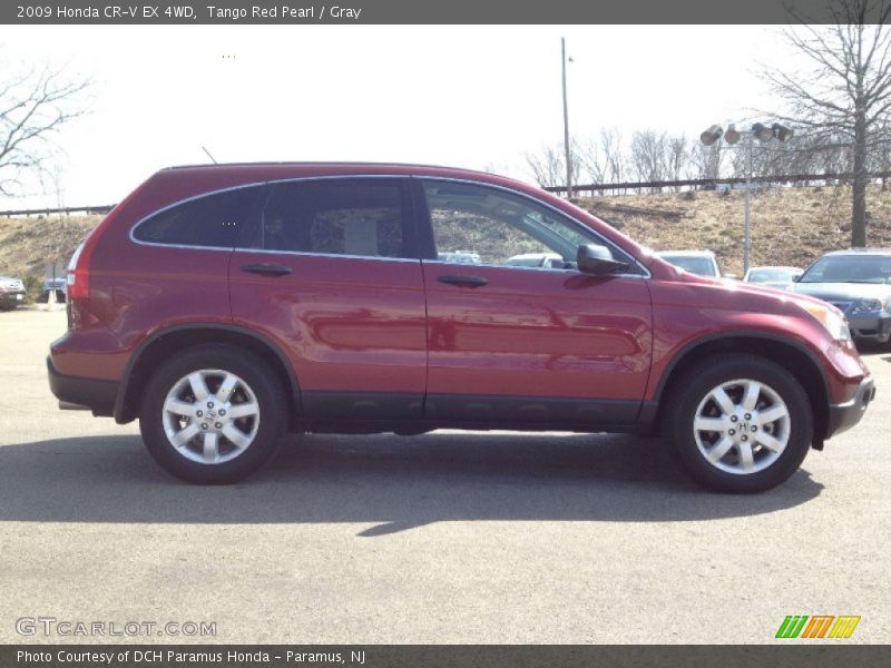 Tango Red Pearl / Gray 2009 Honda CR-V EX 4WD