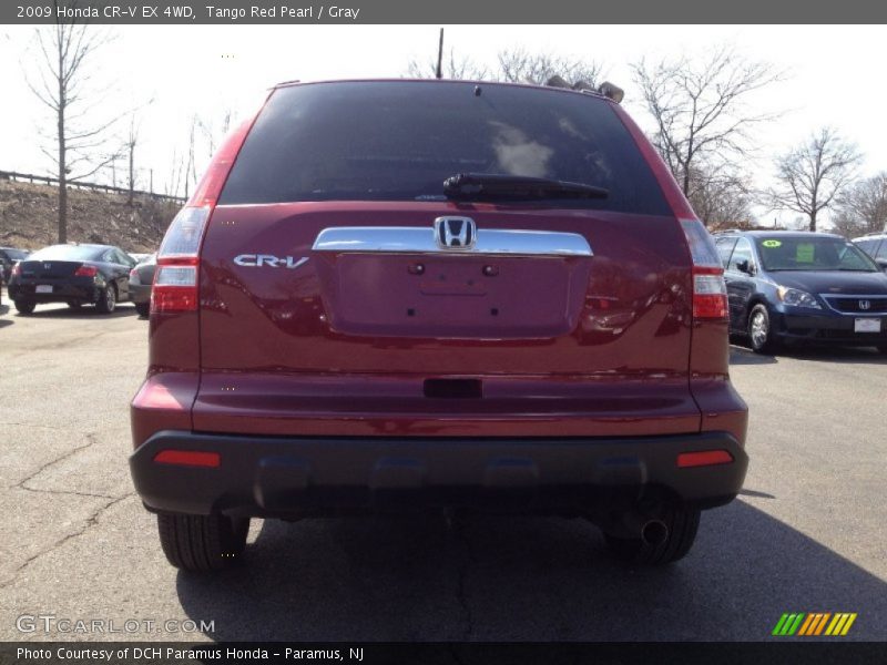 Tango Red Pearl / Gray 2009 Honda CR-V EX 4WD