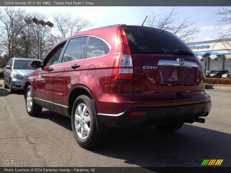 Tango Red Pearl / Gray 2009 Honda CR-V EX 4WD