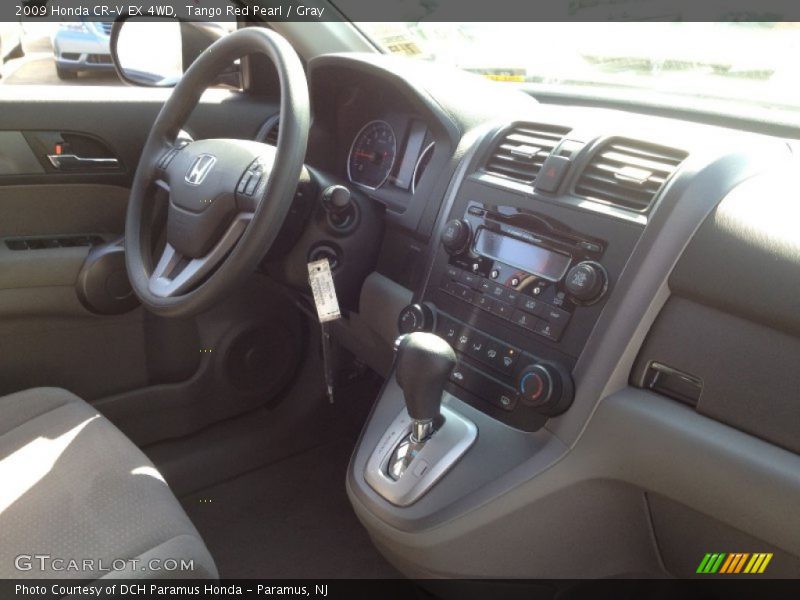 Tango Red Pearl / Gray 2009 Honda CR-V EX 4WD