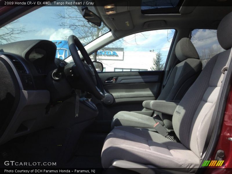 Tango Red Pearl / Gray 2009 Honda CR-V EX 4WD
