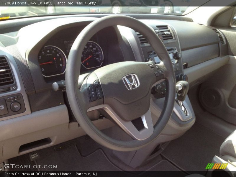 Tango Red Pearl / Gray 2009 Honda CR-V EX 4WD