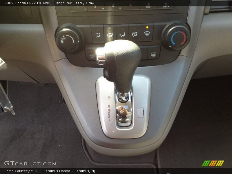 Tango Red Pearl / Gray 2009 Honda CR-V EX 4WD