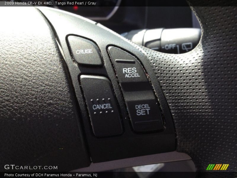 Tango Red Pearl / Gray 2009 Honda CR-V EX 4WD
