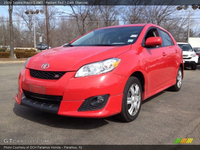 Radiant Red / Dark Charcoal 2009 Toyota Matrix S AWD