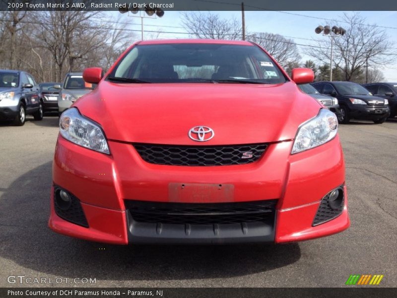 Radiant Red / Dark Charcoal 2009 Toyota Matrix S AWD