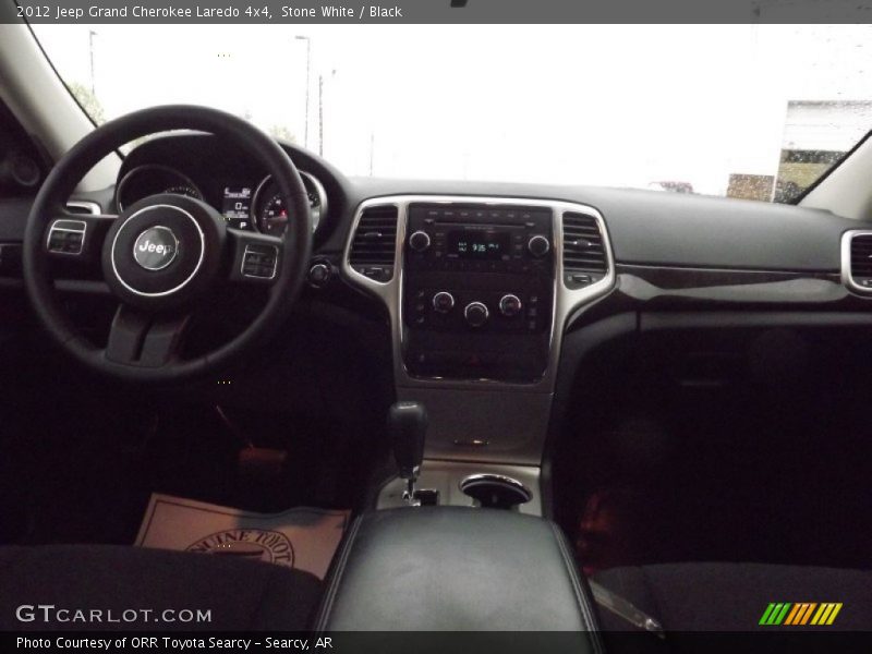 Stone White / Black 2012 Jeep Grand Cherokee Laredo 4x4