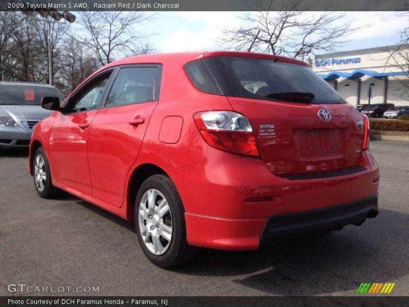 Radiant Red / Dark Charcoal 2009 Toyota Matrix S AWD