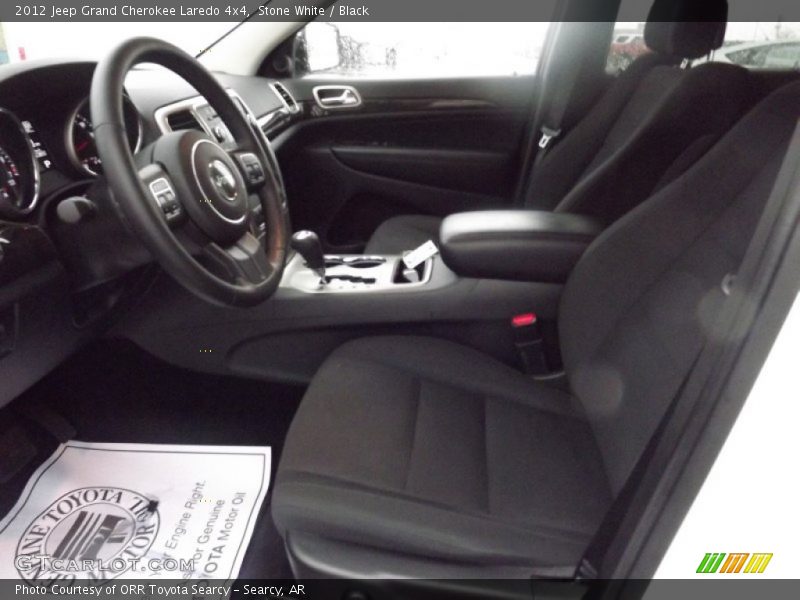 Stone White / Black 2012 Jeep Grand Cherokee Laredo 4x4