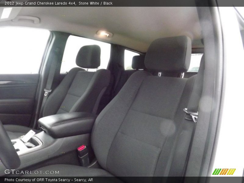 Stone White / Black 2012 Jeep Grand Cherokee Laredo 4x4