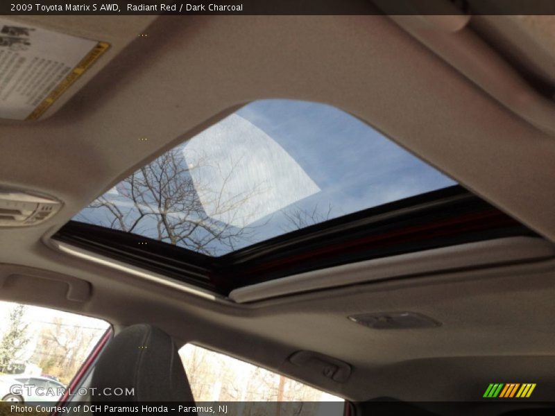 Radiant Red / Dark Charcoal 2009 Toyota Matrix S AWD