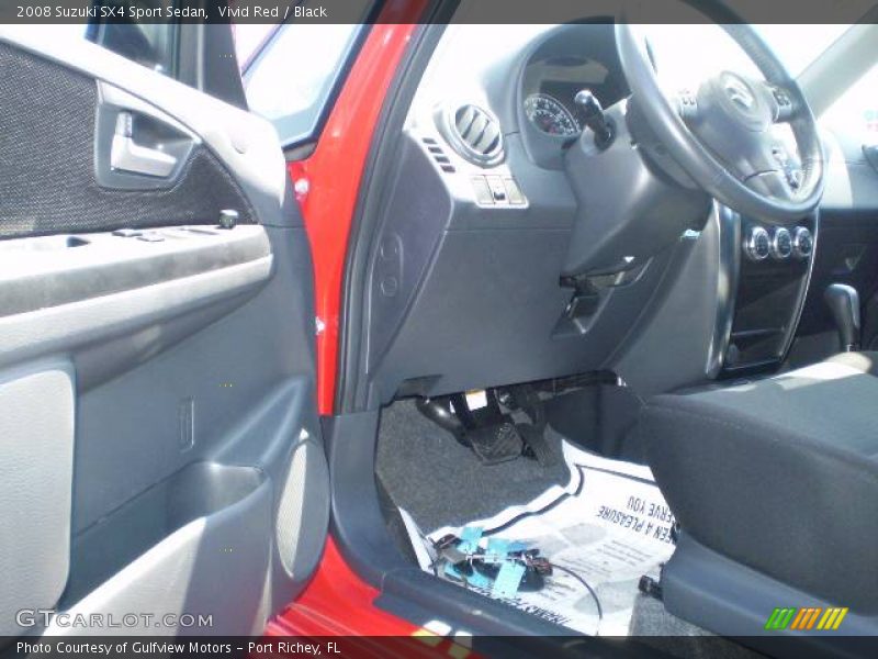 Vivid Red / Black 2008 Suzuki SX4 Sport Sedan