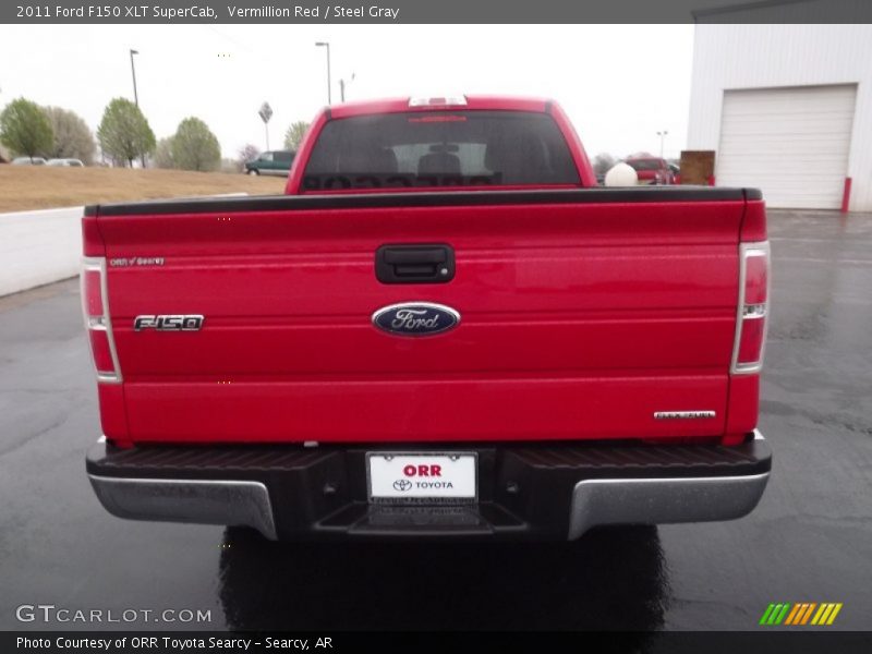 Vermillion Red / Steel Gray 2011 Ford F150 XLT SuperCab
