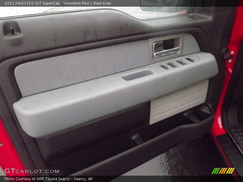 Vermillion Red / Steel Gray 2011 Ford F150 XLT SuperCab