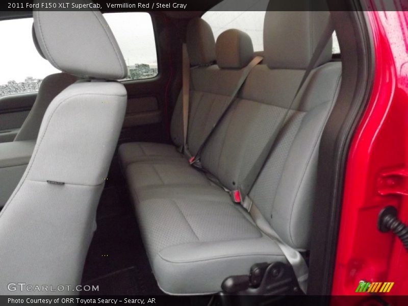 Vermillion Red / Steel Gray 2011 Ford F150 XLT SuperCab