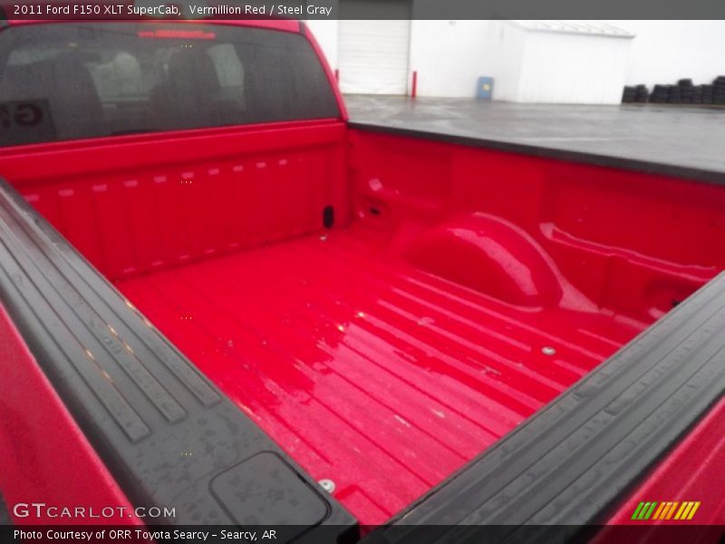 Vermillion Red / Steel Gray 2011 Ford F150 XLT SuperCab