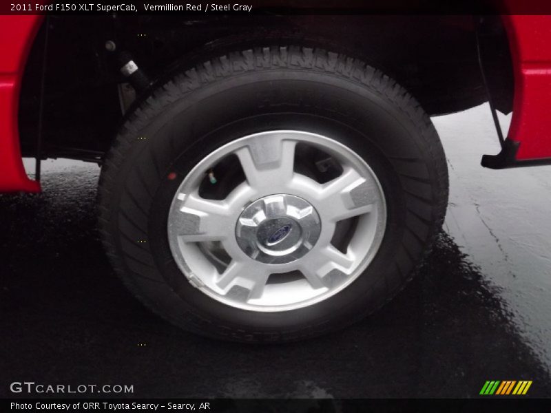 Vermillion Red / Steel Gray 2011 Ford F150 XLT SuperCab