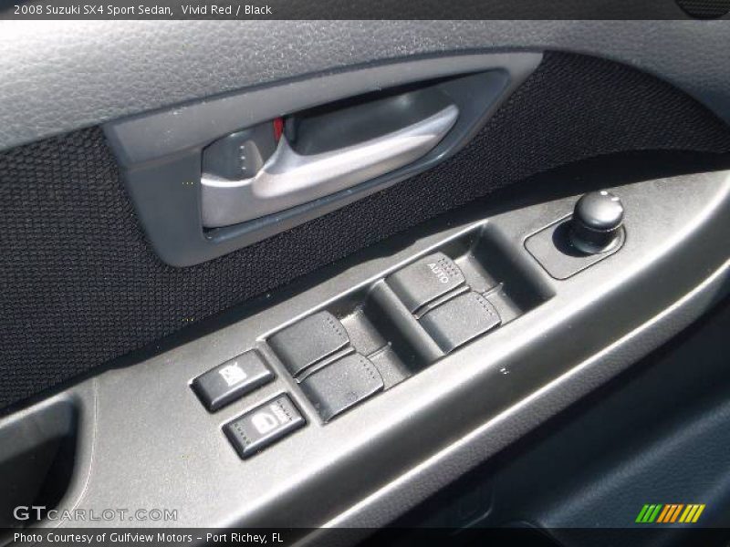 Vivid Red / Black 2008 Suzuki SX4 Sport Sedan