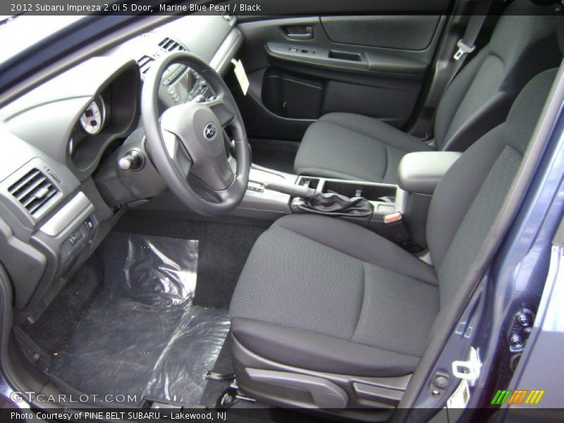 Marine Blue Pearl / Black 2012 Subaru Impreza 2.0i 5 Door
