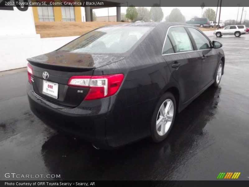 Cosmic Gray Mica / Black/Ash 2012 Toyota Camry SE