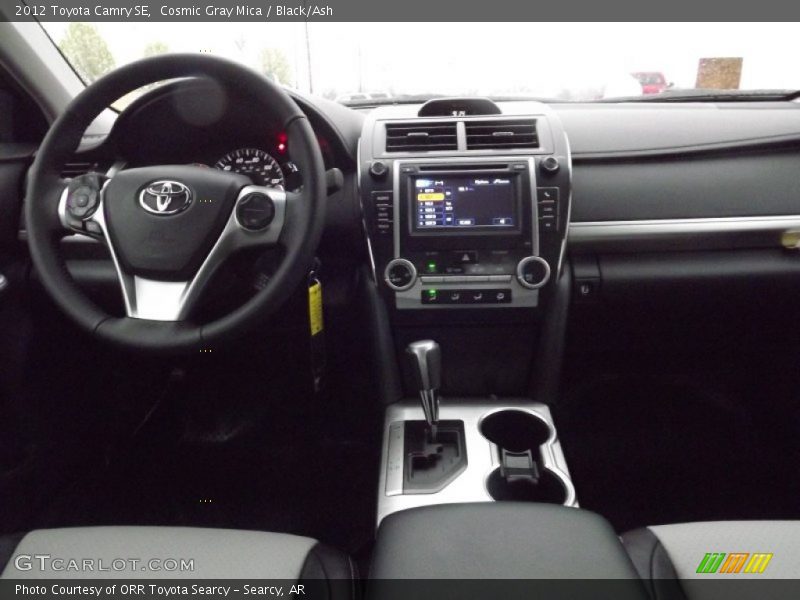 Cosmic Gray Mica / Black/Ash 2012 Toyota Camry SE