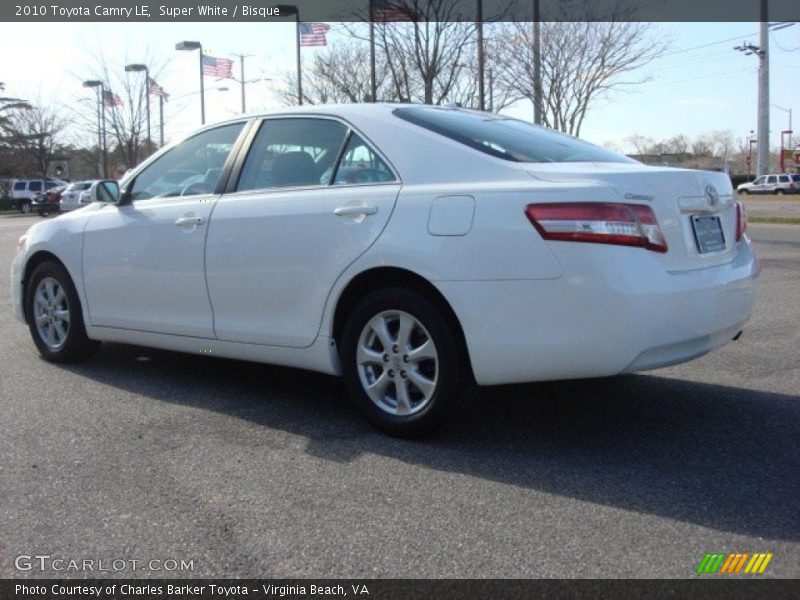 Super White / Bisque 2010 Toyota Camry LE