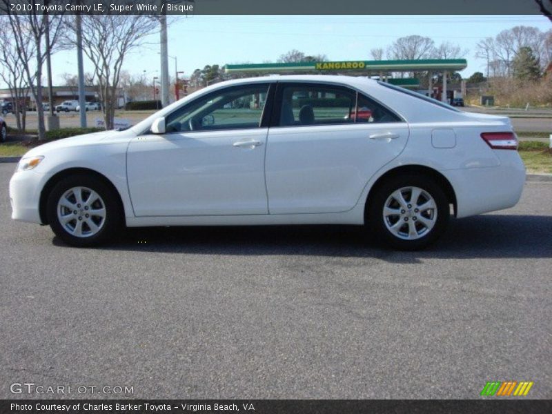 Super White / Bisque 2010 Toyota Camry LE