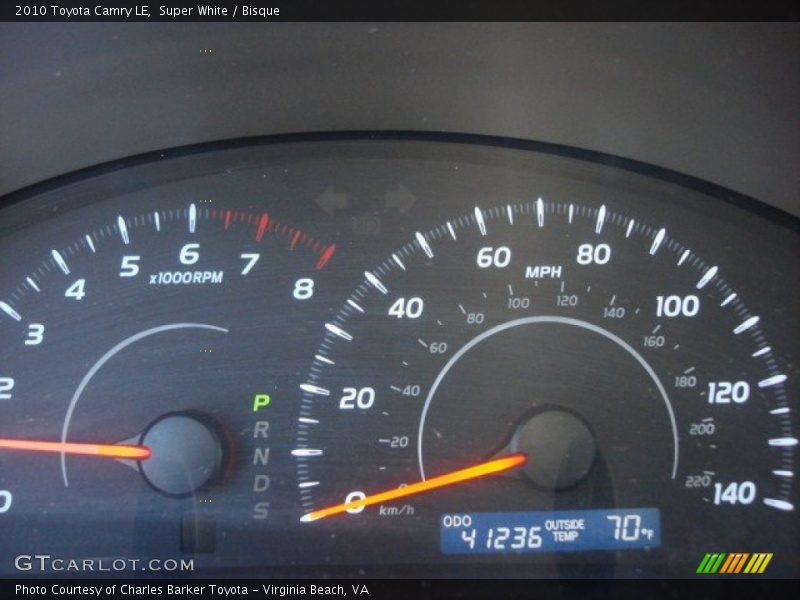 Super White / Bisque 2010 Toyota Camry LE