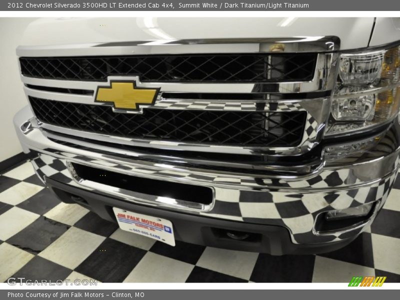 Summit White / Dark Titanium/Light Titanium 2012 Chevrolet Silverado 3500HD LT Extended Cab 4x4
