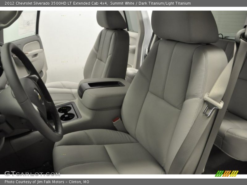 Summit White / Dark Titanium/Light Titanium 2012 Chevrolet Silverado 3500HD LT Extended Cab 4x4
