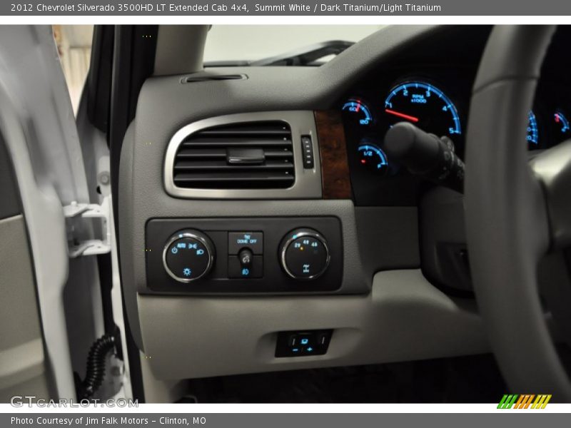Summit White / Dark Titanium/Light Titanium 2012 Chevrolet Silverado 3500HD LT Extended Cab 4x4