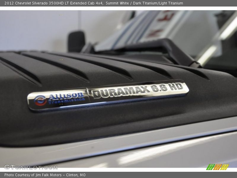Summit White / Dark Titanium/Light Titanium 2012 Chevrolet Silverado 3500HD LT Extended Cab 4x4