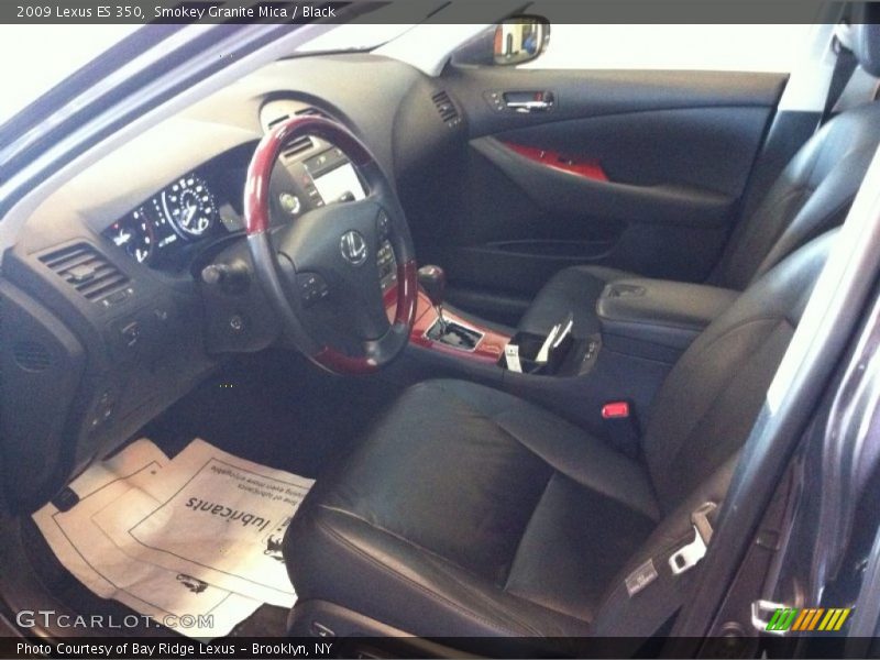 Smokey Granite Mica / Black 2009 Lexus ES 350