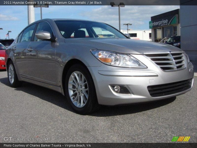 Titanium Gray Metallic / Jet Black 2011 Hyundai Genesis 3.8 Sedan