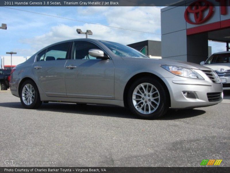 Titanium Gray Metallic / Jet Black 2011 Hyundai Genesis 3.8 Sedan