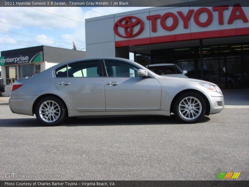 Titanium Gray Metallic / Jet Black 2011 Hyundai Genesis 3.8 Sedan