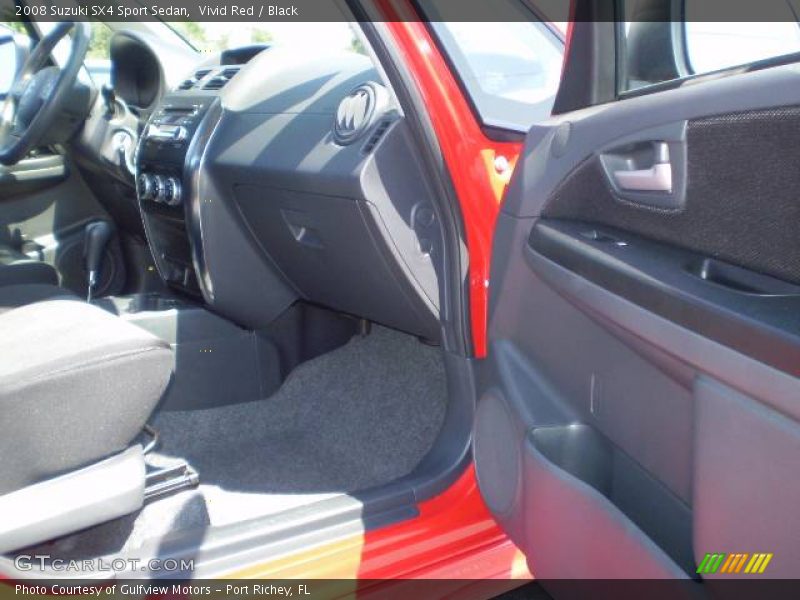 Vivid Red / Black 2008 Suzuki SX4 Sport Sedan