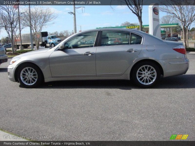 Titanium Gray Metallic / Jet Black 2011 Hyundai Genesis 3.8 Sedan