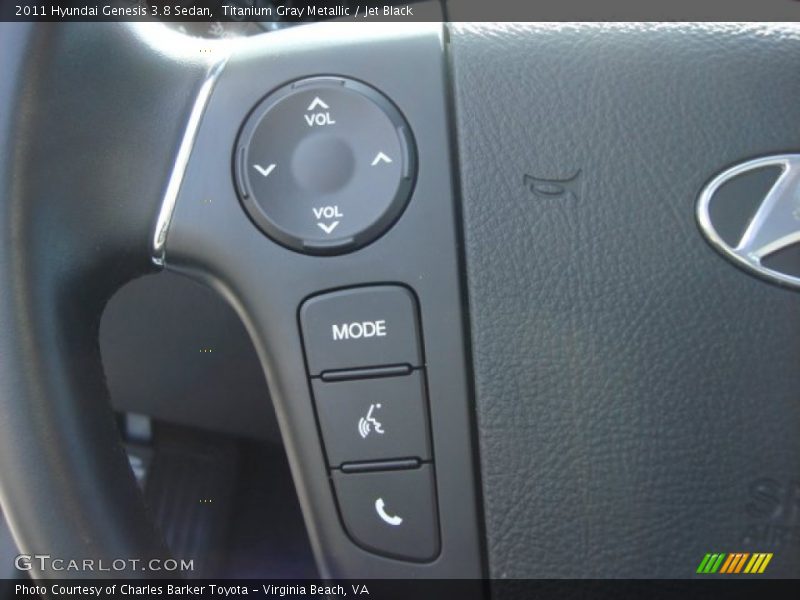 Titanium Gray Metallic / Jet Black 2011 Hyundai Genesis 3.8 Sedan